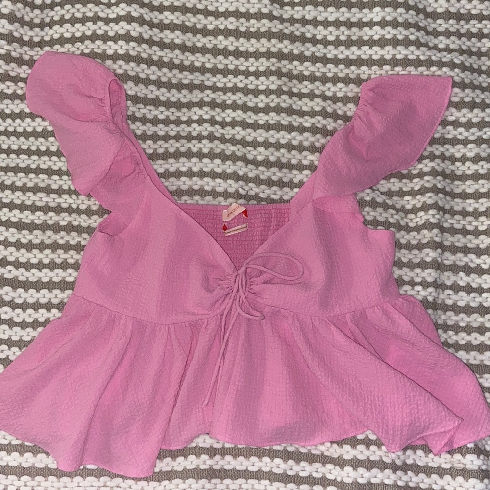 UO Keyhole Blouse